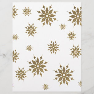 Golden snowflakes