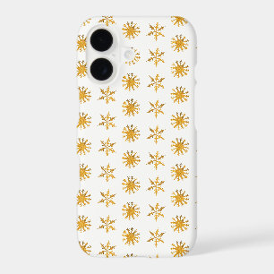 Golden snowflakes Apple iPhone 8/7, Barely There