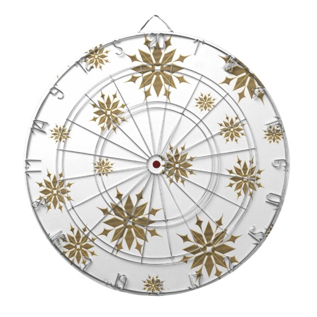 Golden snowflakes dartboard (Front)