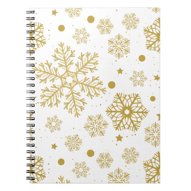 Golden snowflakes notebook (Front)