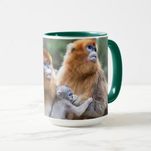 Golden Snub-nosed Monkey Family Mug