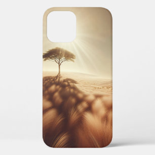 Golden Solitude Tree Phone Case - African Savannah