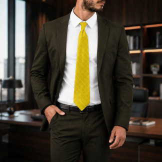 Golden Solstice | Luxury Golden Yellow Floral  Tie
