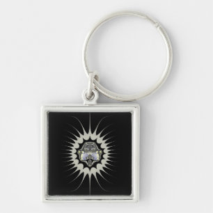 Golden Space Key Ring