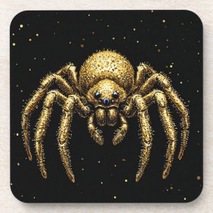 Golden spider coaster