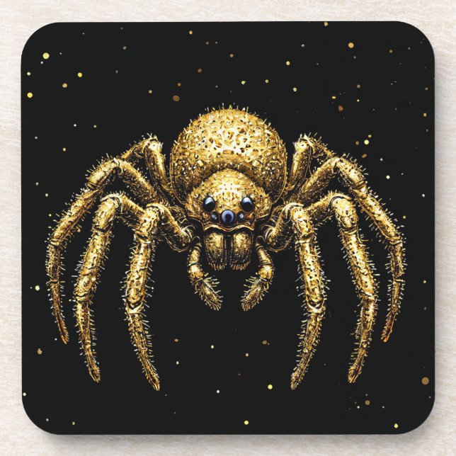 Golden spider coaster (Front)