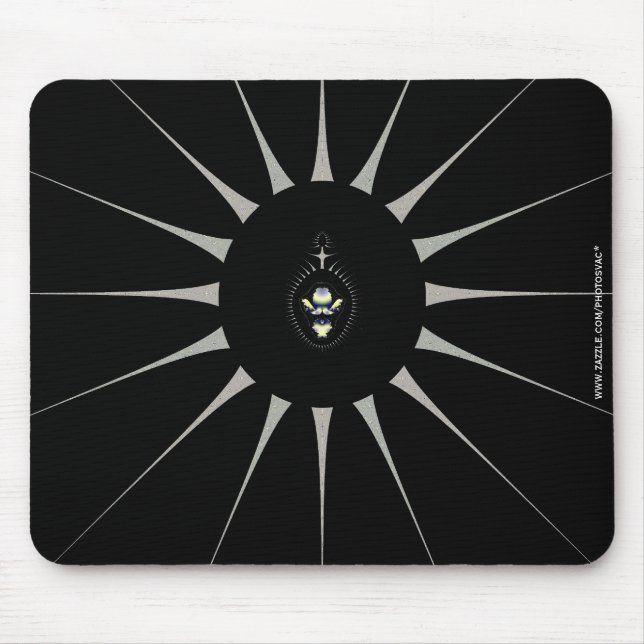 Golden Spider Mouse Mat (Front)