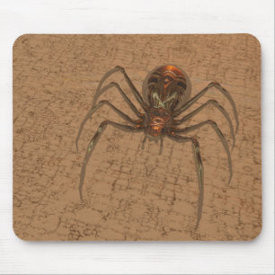 Golden Spider Mouse Mat