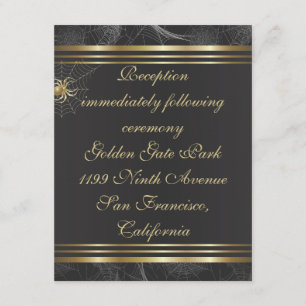Golden Spiders Reception Insert Card