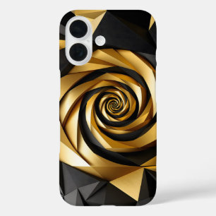 Golden Spiral Geometry iPhone 16 Case