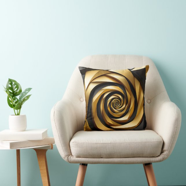 Golden Spiral Geometry Cushion (Chair)