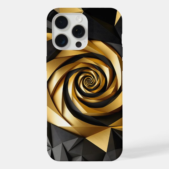 Golden Spiral Geometry iPhone Case (Back)