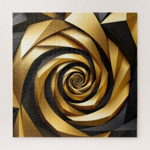 Golden Spiral Geometry Jigsaw Puzzle