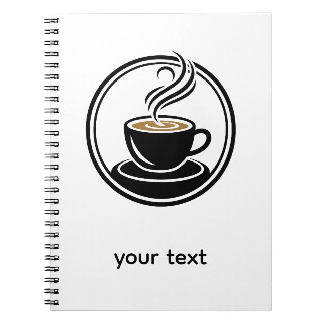 Golden Spiral in Darkness – Minimalist  Design Notebook (Front)