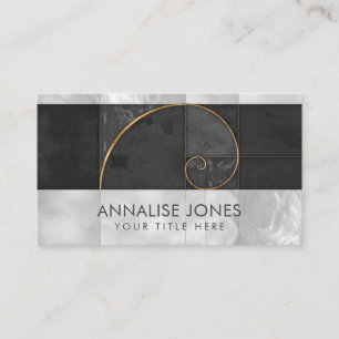 Golden Spiral - Sacred Geometry Business Card