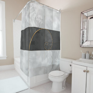 Golden Spiral - Sacred Geometry Shower Curtain