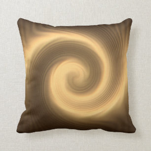Golden spiral texture cushion