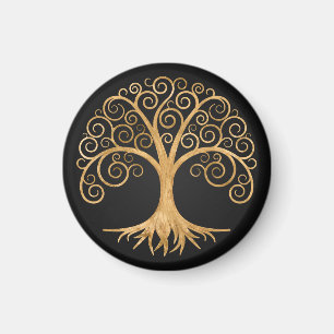 Golden Spiral Tree of Life  Magnet