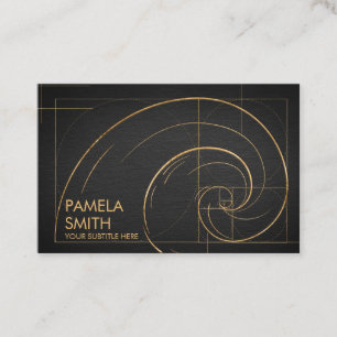Golden Spiral Wave Business Card