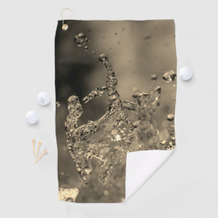 Golden Splash Golf Towel
