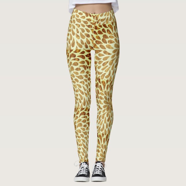 Golden Splash Leggings (Front)