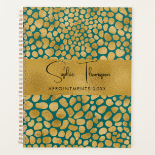 Golden spots gold new year planner