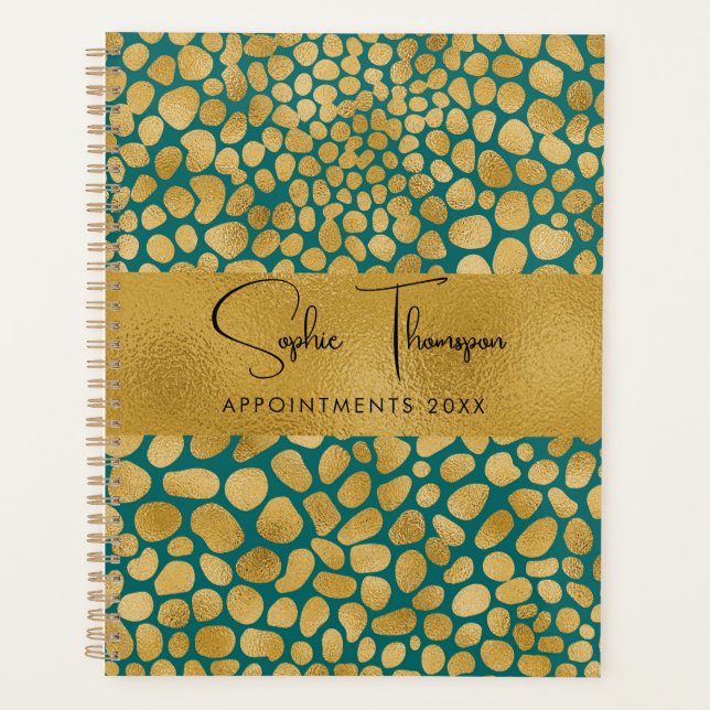 Golden spots gold new year planner (Front)
