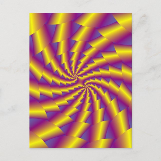 Golden Spring Spiral Post Card (Front)