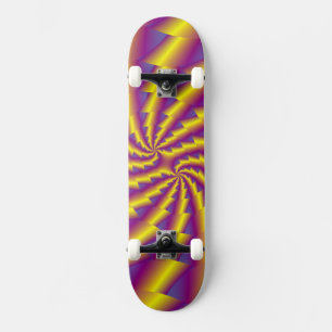 Golden Spring Spiral Skateboard