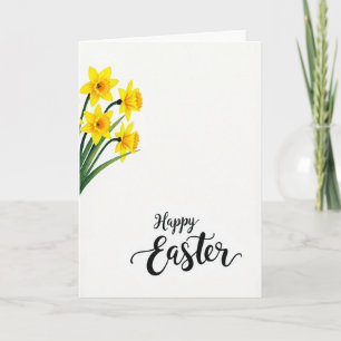 Golden Springtime Flower Card