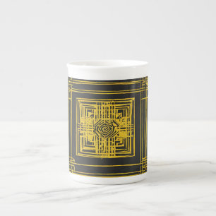 Golden Square Bone China Mug