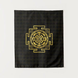Golden Sri Yantra  / Sri Chakra Tapestry