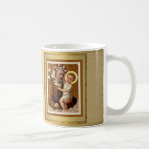 Golden St. Joseph Mug w prayer FEAST