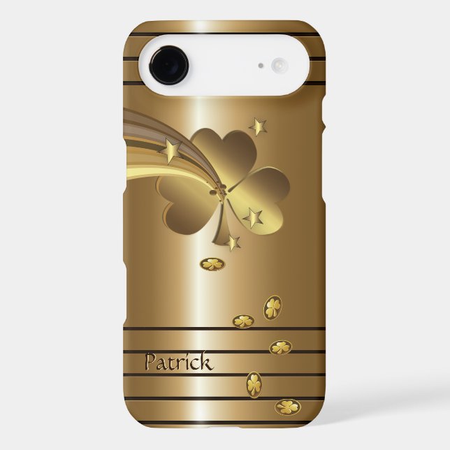 Golden St.Patrick's Day Case-Mate iPhone Case (Back)