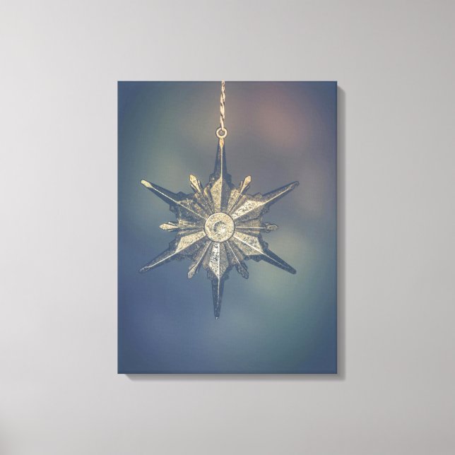 Golden Star 18" * 24" Stretched Canvas Print (Front)