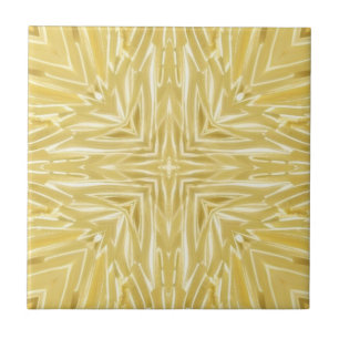Golden star 4-pointed geometric design tile