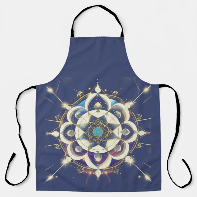 Golden Star Alignment – A Sacred Geometry Universe Apron (Front)