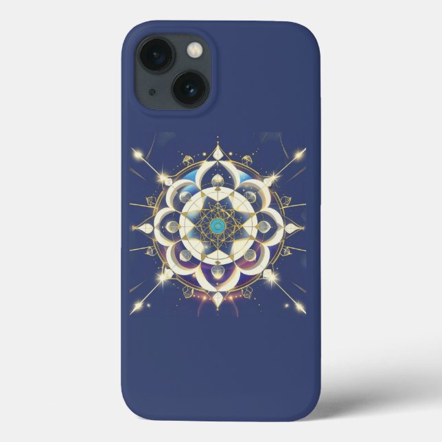 Golden Star Alignment – A Sacred Geometry Universe Case-Mate iPhone Case (Back)