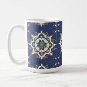 Golden Star Alignment – A Sacred Geometry Universe Coffee Mug