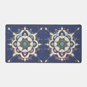 Golden Star Alignment – A Sacred Geometry Universe Desk Mat