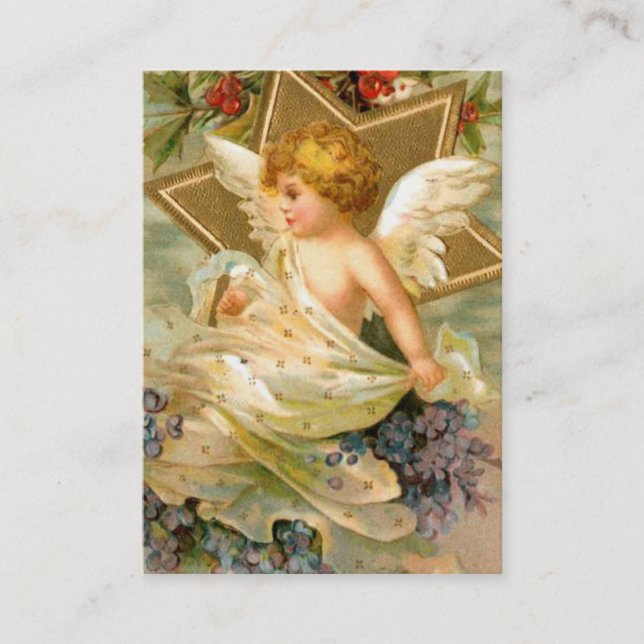 Golden Star Angel Business Card (Front)