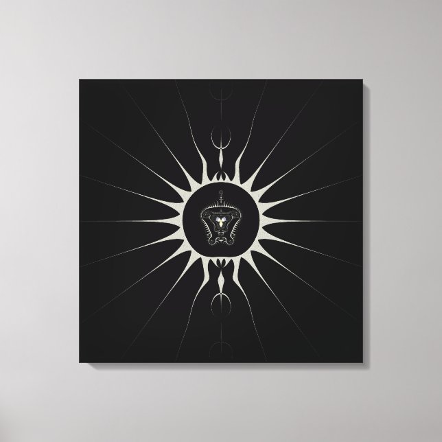 Golden Star Canvas Print (Front)