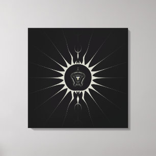Golden Star Canvas Print