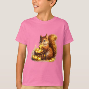 Golden Star Collector Squirrel T-Shirt   Abundance