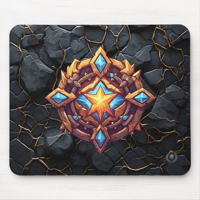 Golden Star Command  Mouse Mat (Front)