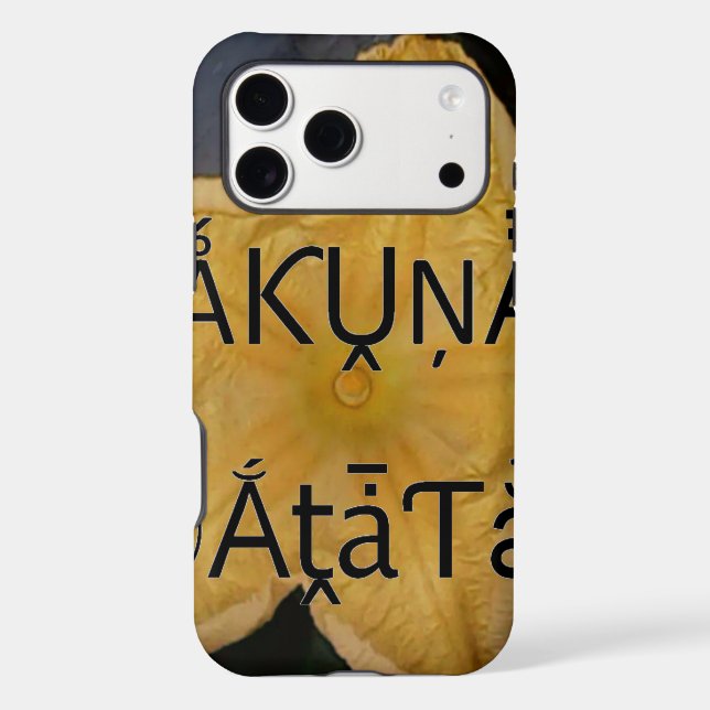 Golden Star Hakuna Matata Art Print (Back)