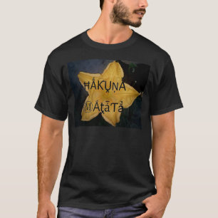 Golden Star Hakuna Matata Art Print T-Shirt