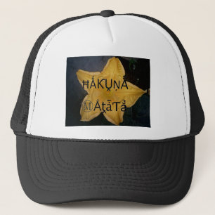 Golden Star Hakuna Matata Art Print Trucker Hat