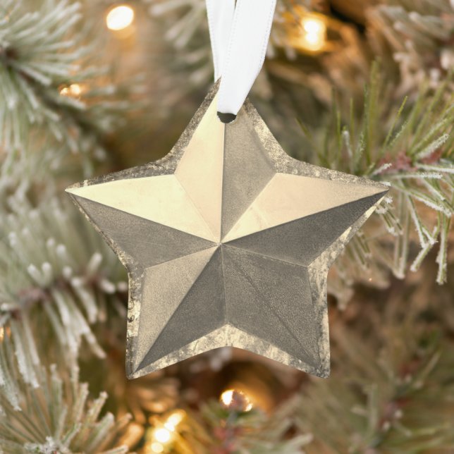 Golden Star Holiday Ornament (Tree)