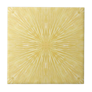 Golden star lines geometric design tile